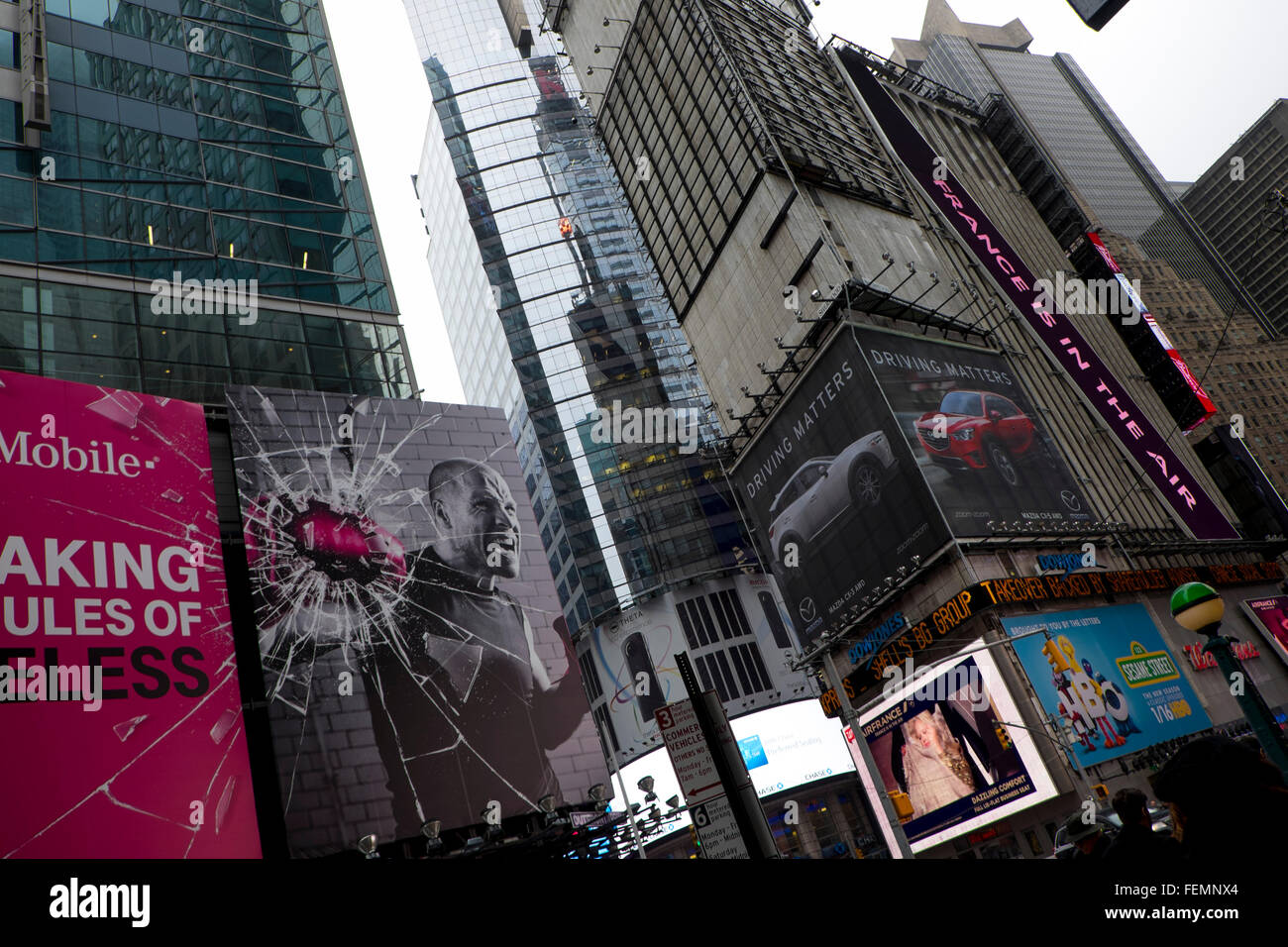 Advertising billboards in Times Square, New York, USA Stock Photo Alamy