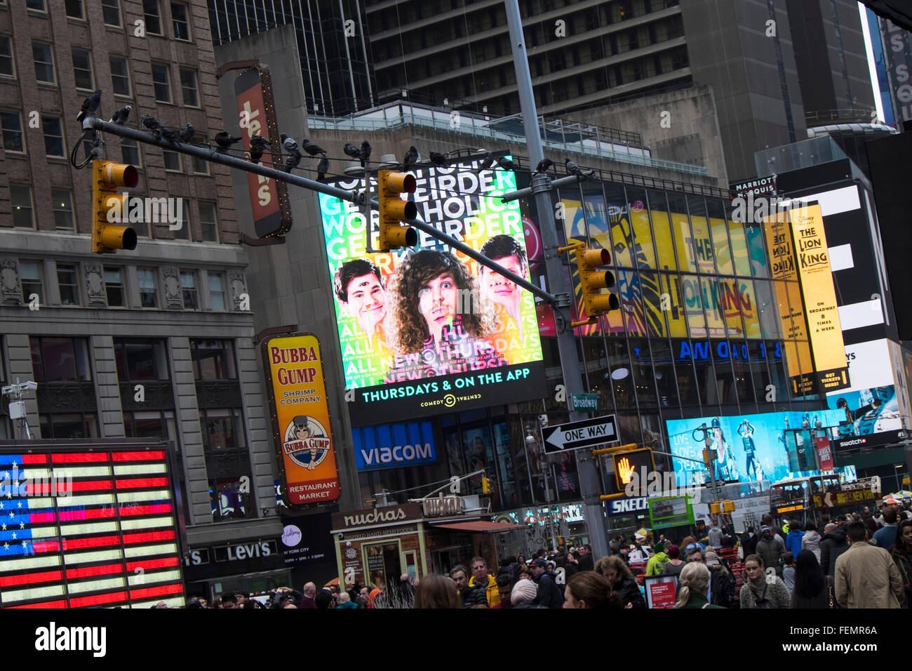 Advertising billboards in Times Square, New York, USA Stock Photo Alamy