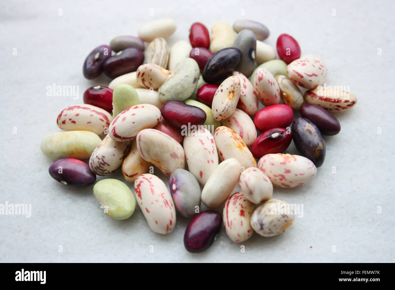 Organic Colorful Beans Stock Photo - Alamy
