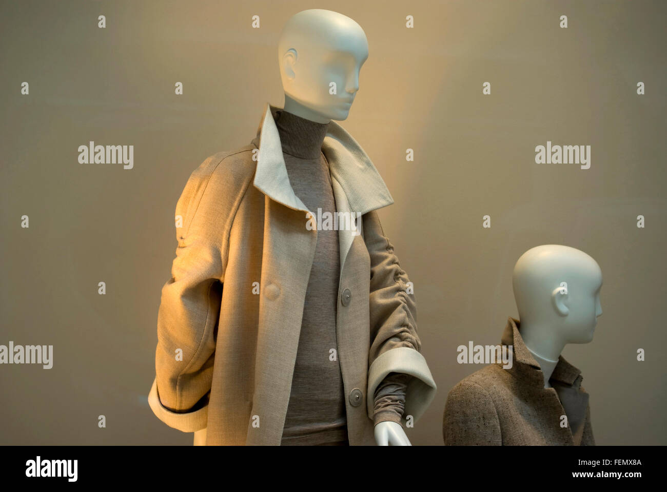 Fashion mannequin in a store window Stock Photo Alamy