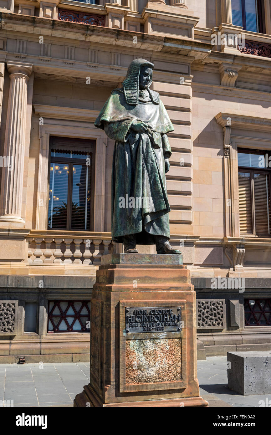 Statue of Higinbotham, Chief Justice of Victoria, Melbourne