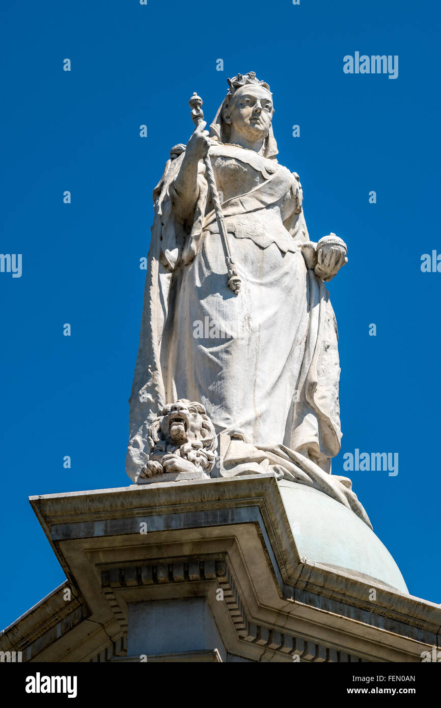 Queen Victoria Statue, Melbourne, Australia Stock Photo Alamy