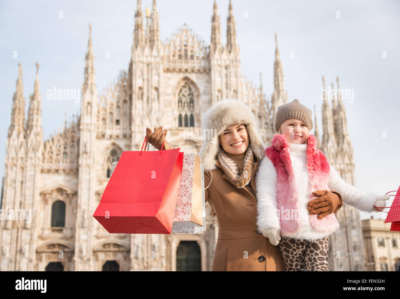 Why Not To Hang Out In Italian Fashion Capital Milan On Winter Stock Photo Alamy