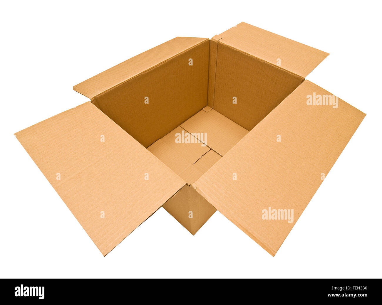Empty Cardboard Box Two Stock Photo Alamy