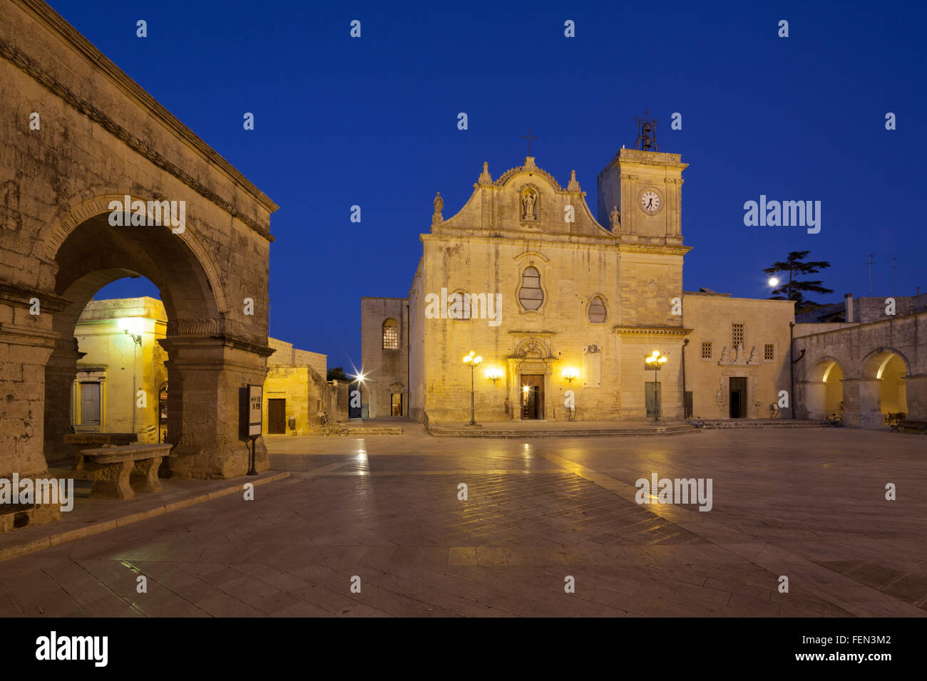 Chiesa San Giorgio (Saint George Church). Melpignano, Italy Stock Photo