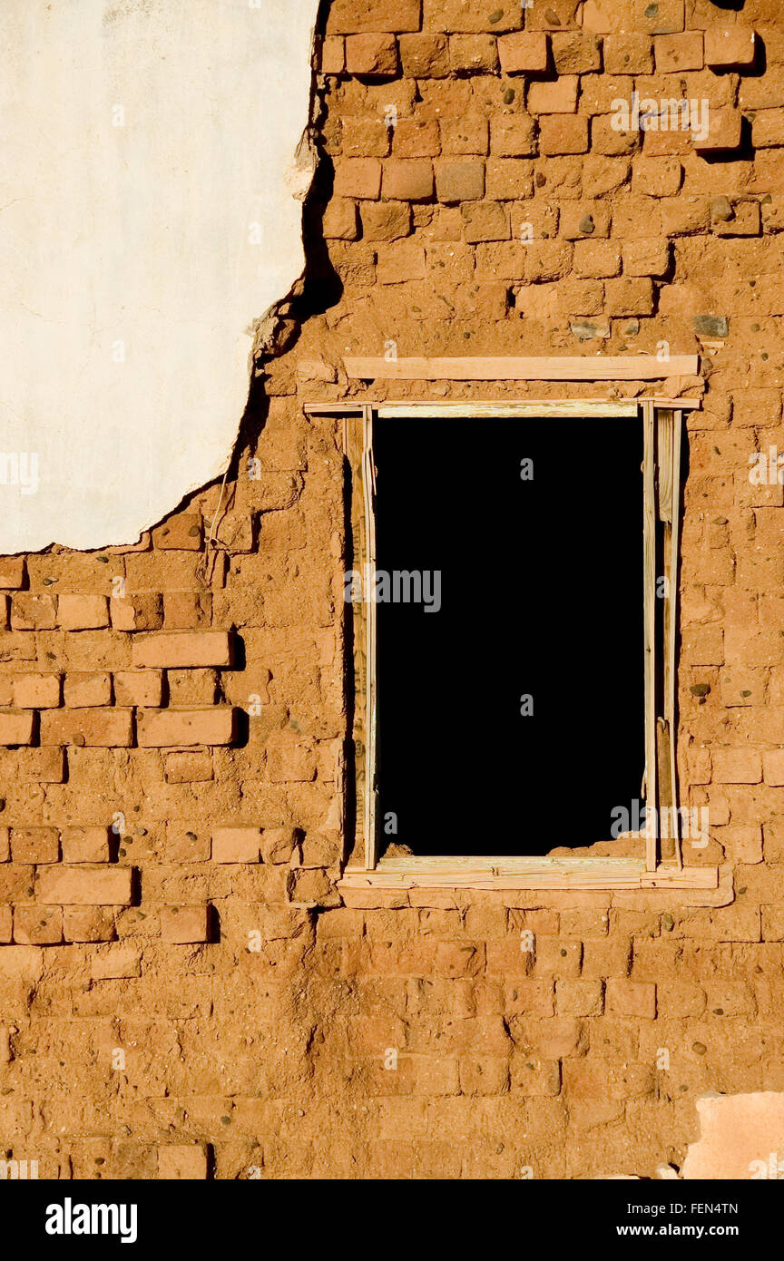 Decaying architecture at sunset on a farm in the Northern Cape Province ...