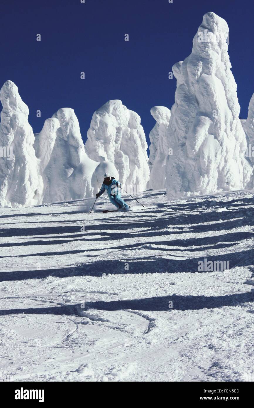 Man On Ski Holiday Stock Photo