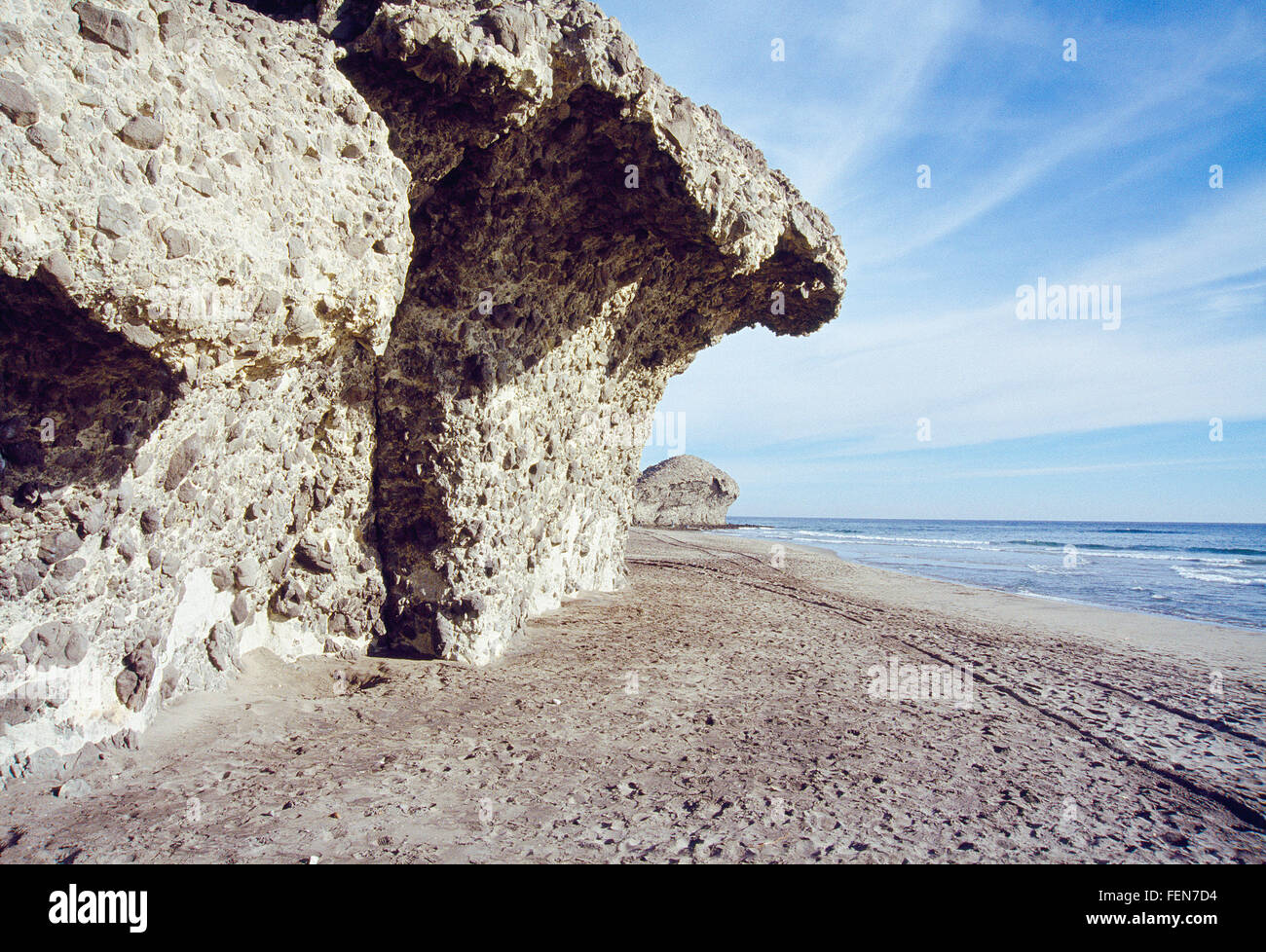 Monsul beach. Cabo de Gata Nature Reserve, Almeria province, Andalucia, Spain. Stock Photo