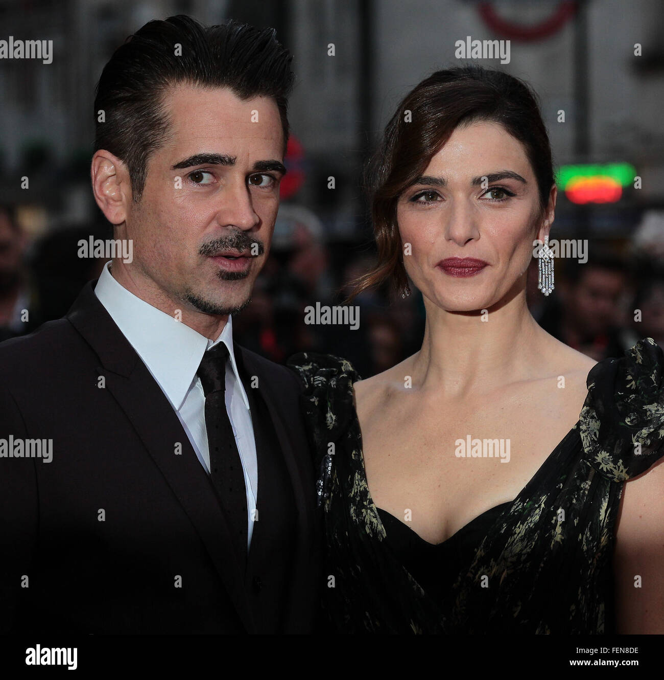 London, UK, 13th Oct 2015: Colin Farrell and Rachel Weisz attend The Lobster premiere, 59th BFI London Film Festival in London Stock Photo
