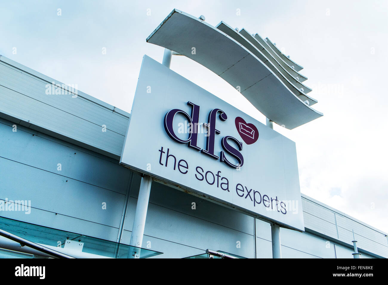 Northampton, UK - Oct 26, 2017: View Of DFS Sofa Experts Logo In Nene  Valley Retail Park. Stock Photo, Picture and Royalty Free Image. Image  90048605.