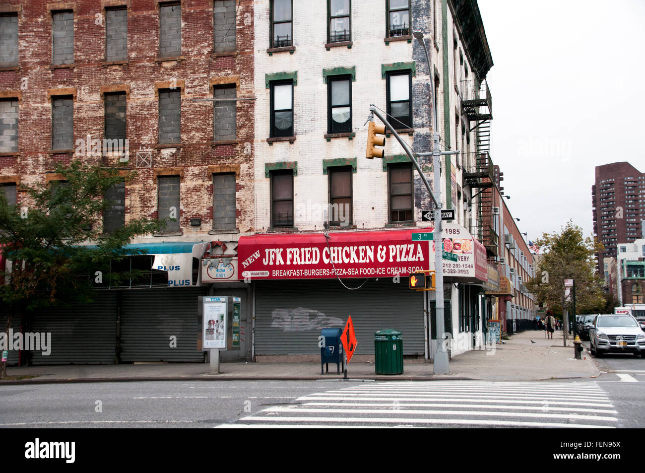 JFK fried Chicken in Harlem New York City Stock Photo - Alamy