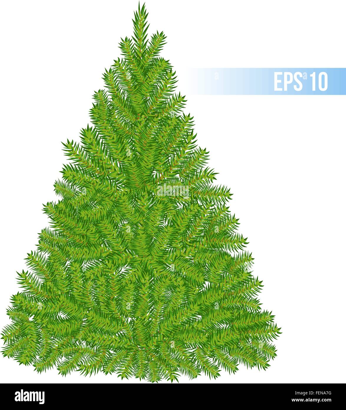 vector green color christmas tree Stock Vector Image & Art - Alamy