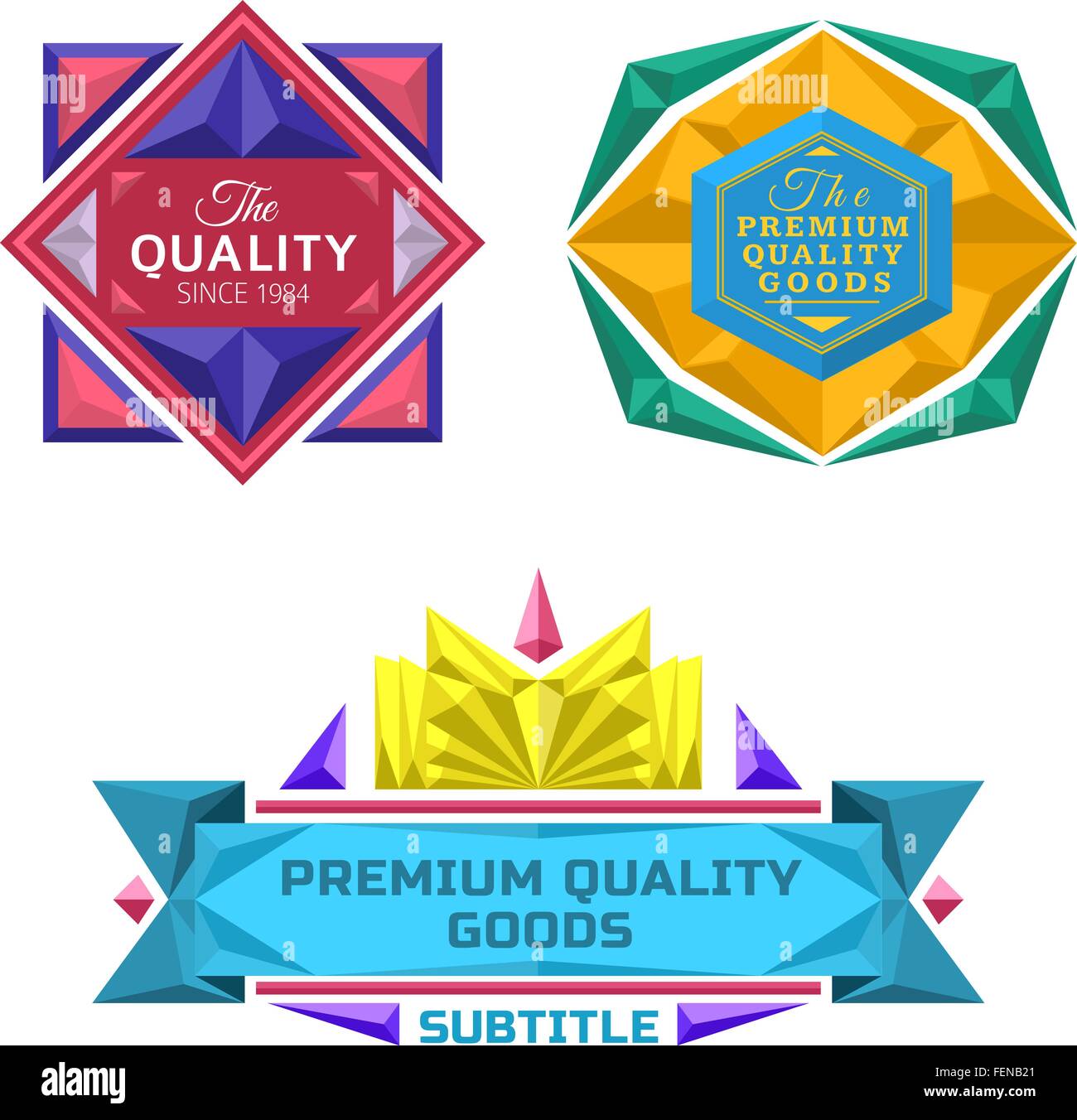 Premium Vector  Jewels or precious gem stickers set