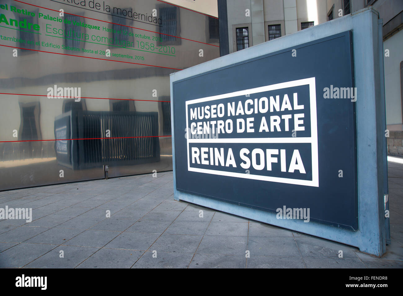 Entrance. Centro de Arte Reina Sofia National Museum, Madrid, Spain. Stock Photo