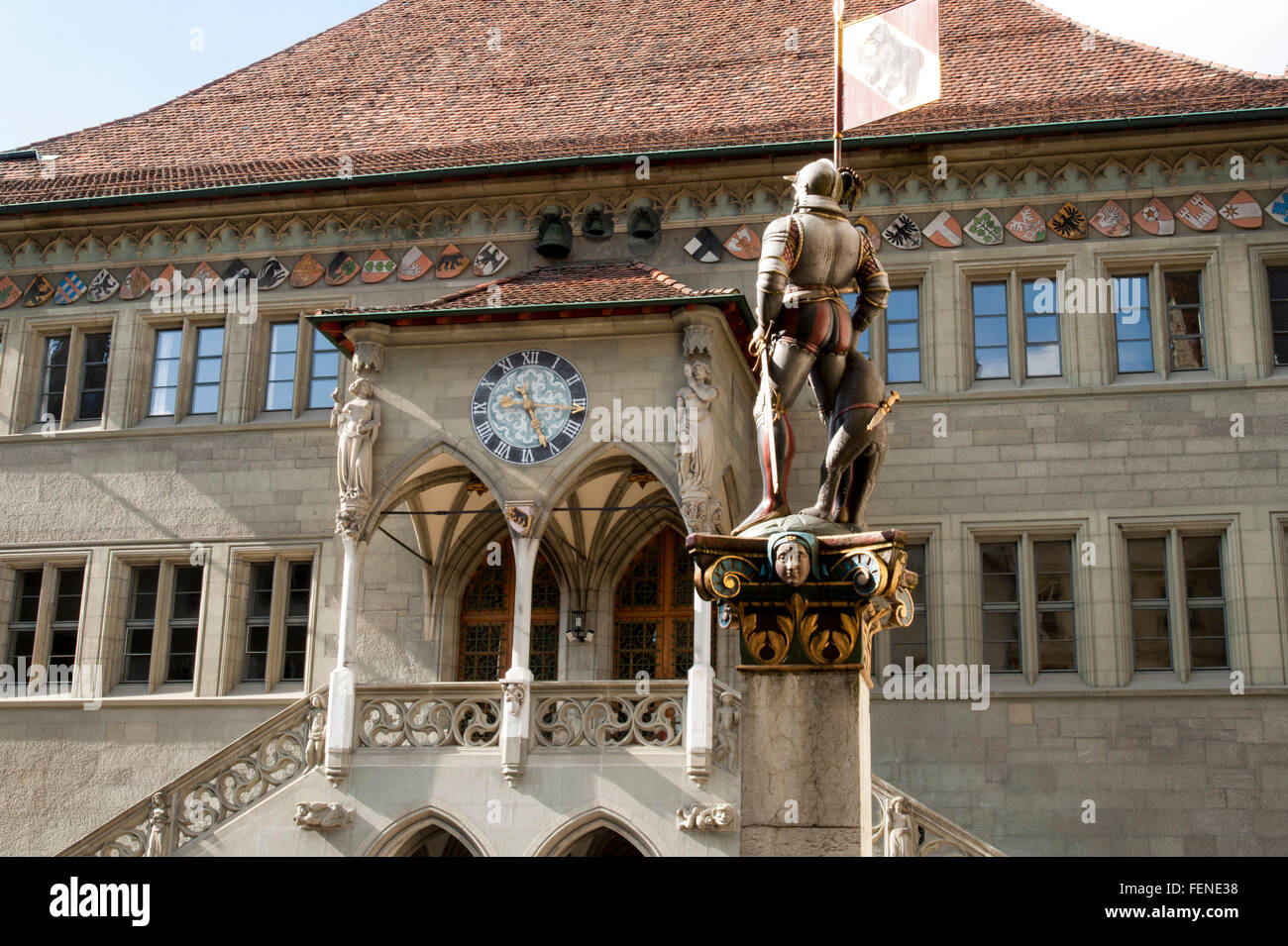 Guild Hall, the UNESCO World Heritage Site Old Town of Bern, Canton of Bern, Switzerlandof Stock Photo