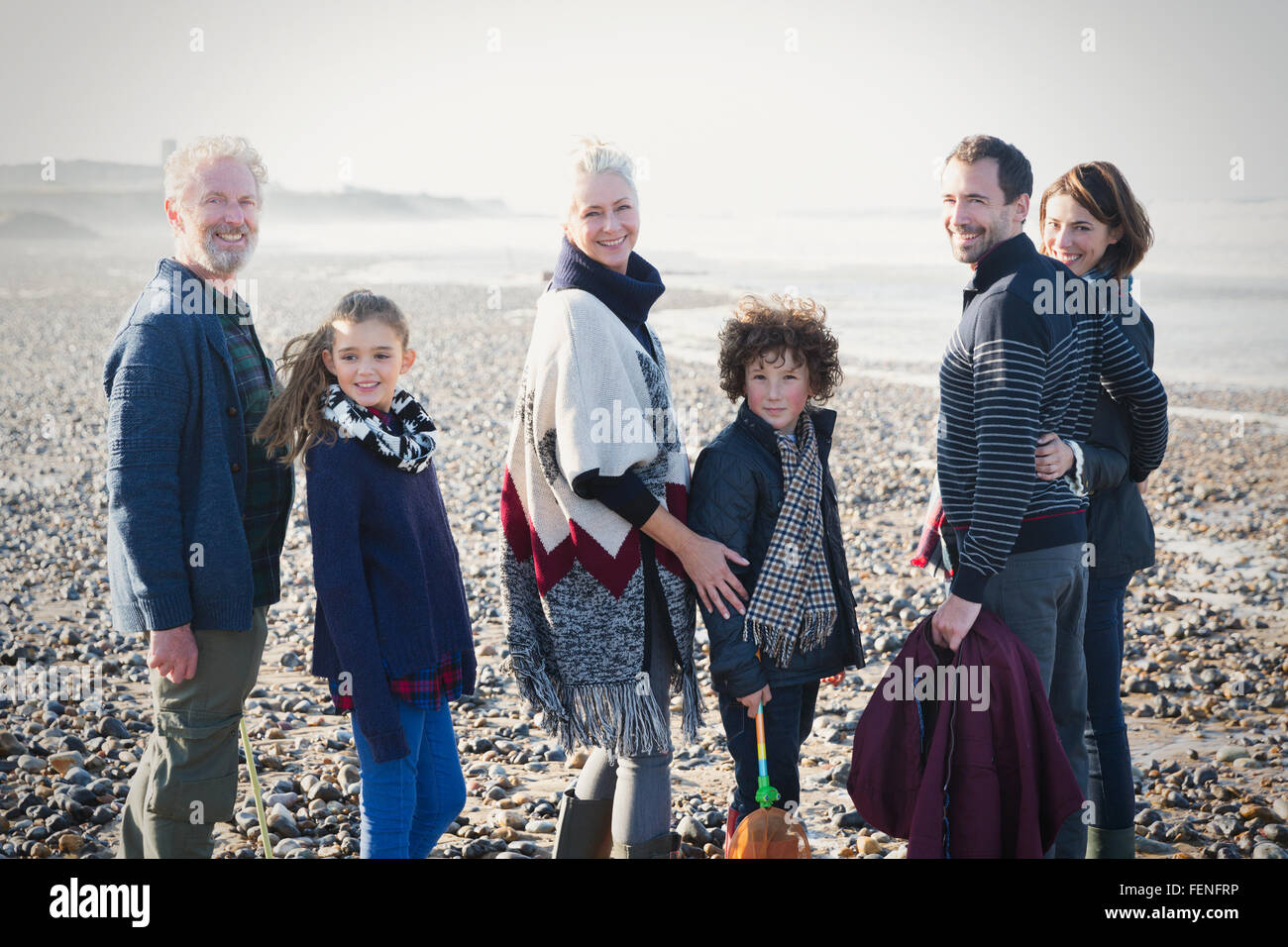 Family on the beach hi-res stock photography and images - Alamy