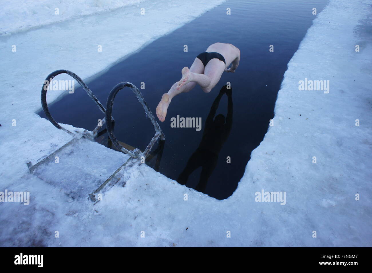 Swimming Diving Full Length High Resolution Stock Photography and