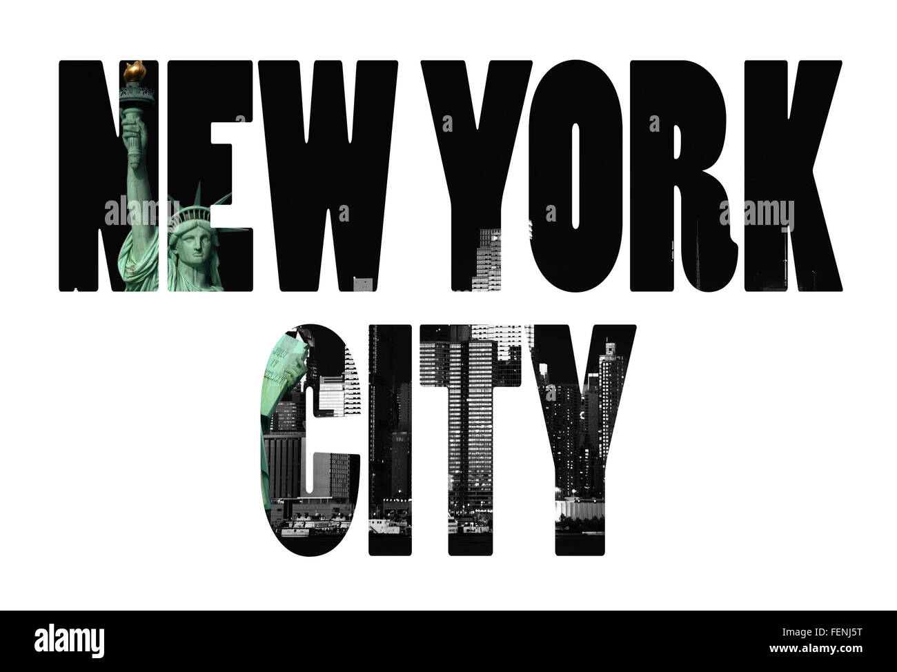 New York City name USA travel destination sign on white background