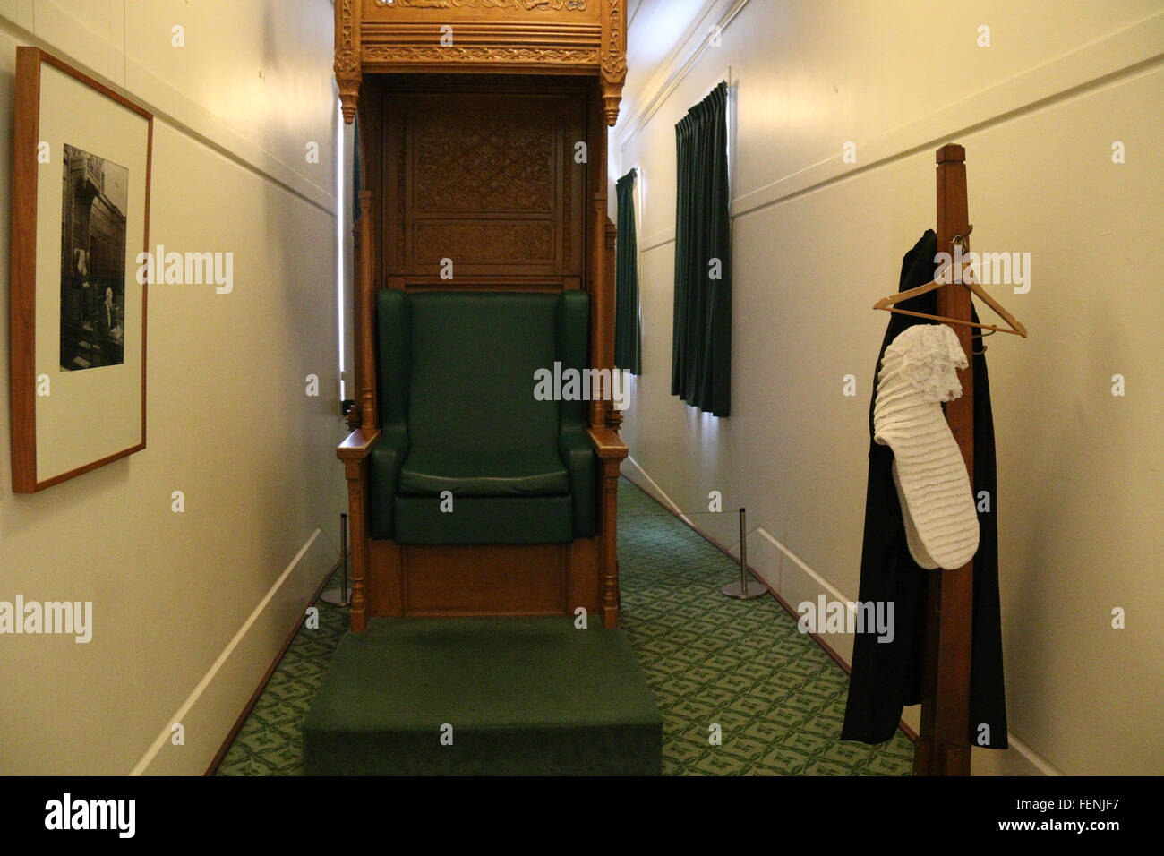 Inside Old Parliament House in Canberra, now the Museum of Australian