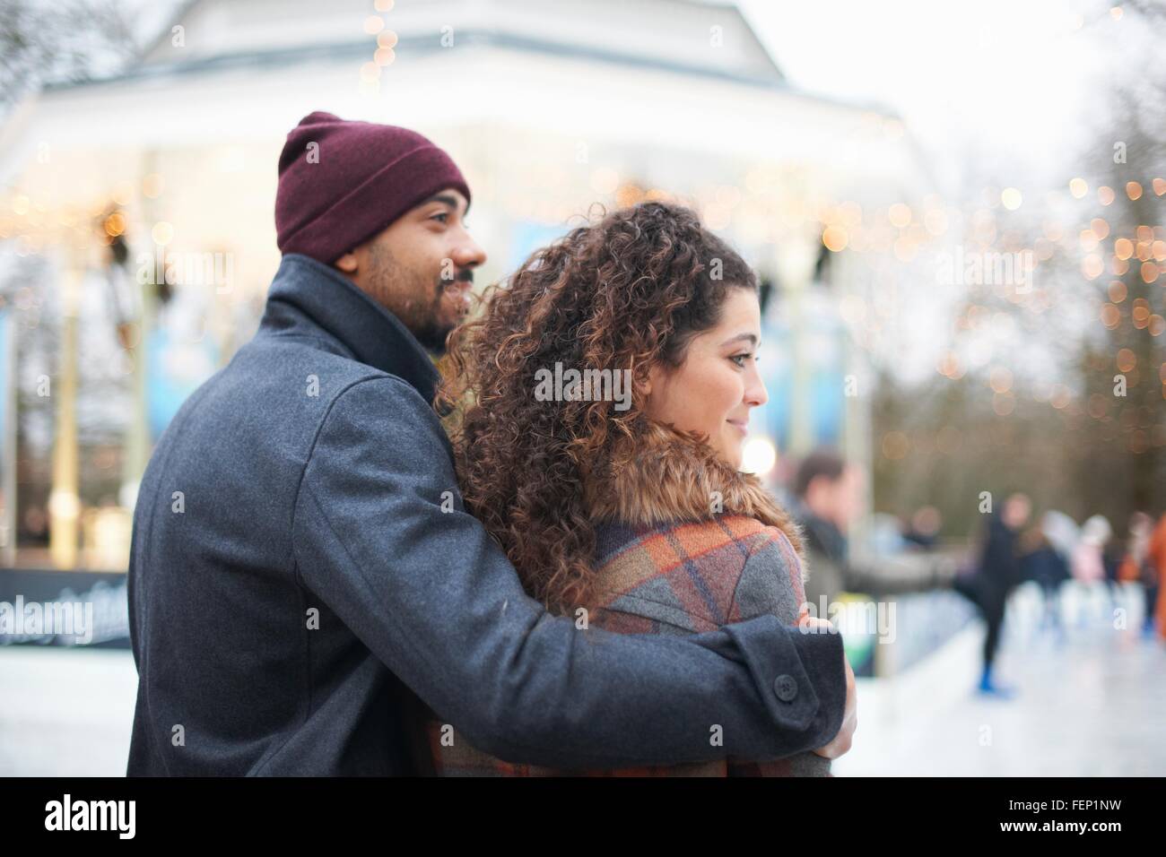 Man arm around woman hi-res stock photography and images - Alamy