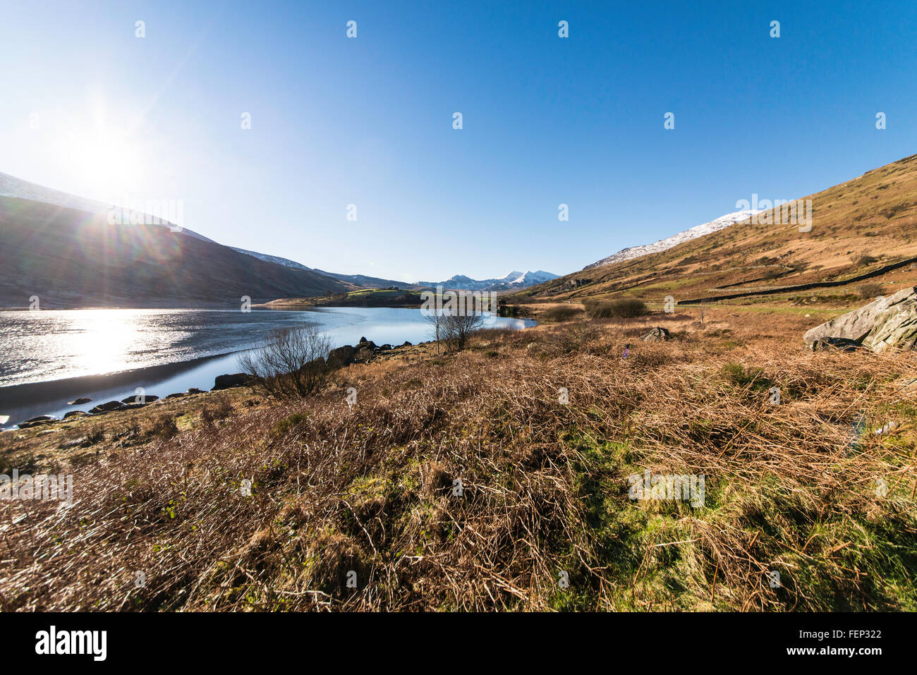 Snowdon horseshoe. Snowdonia North Wales Uk mountains , landscape.snow