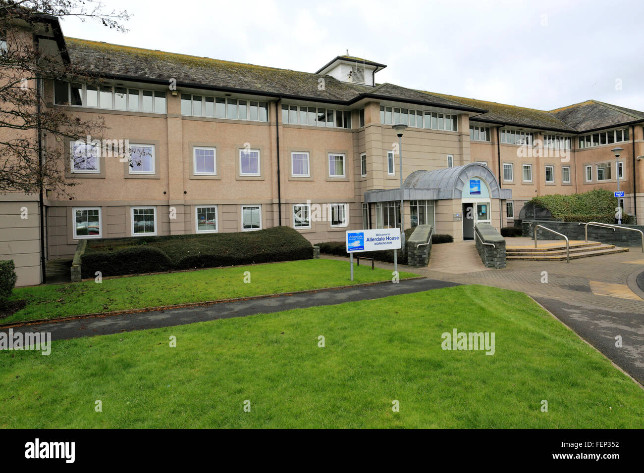 Allerdale County Council building, Allerdale House, Workington town