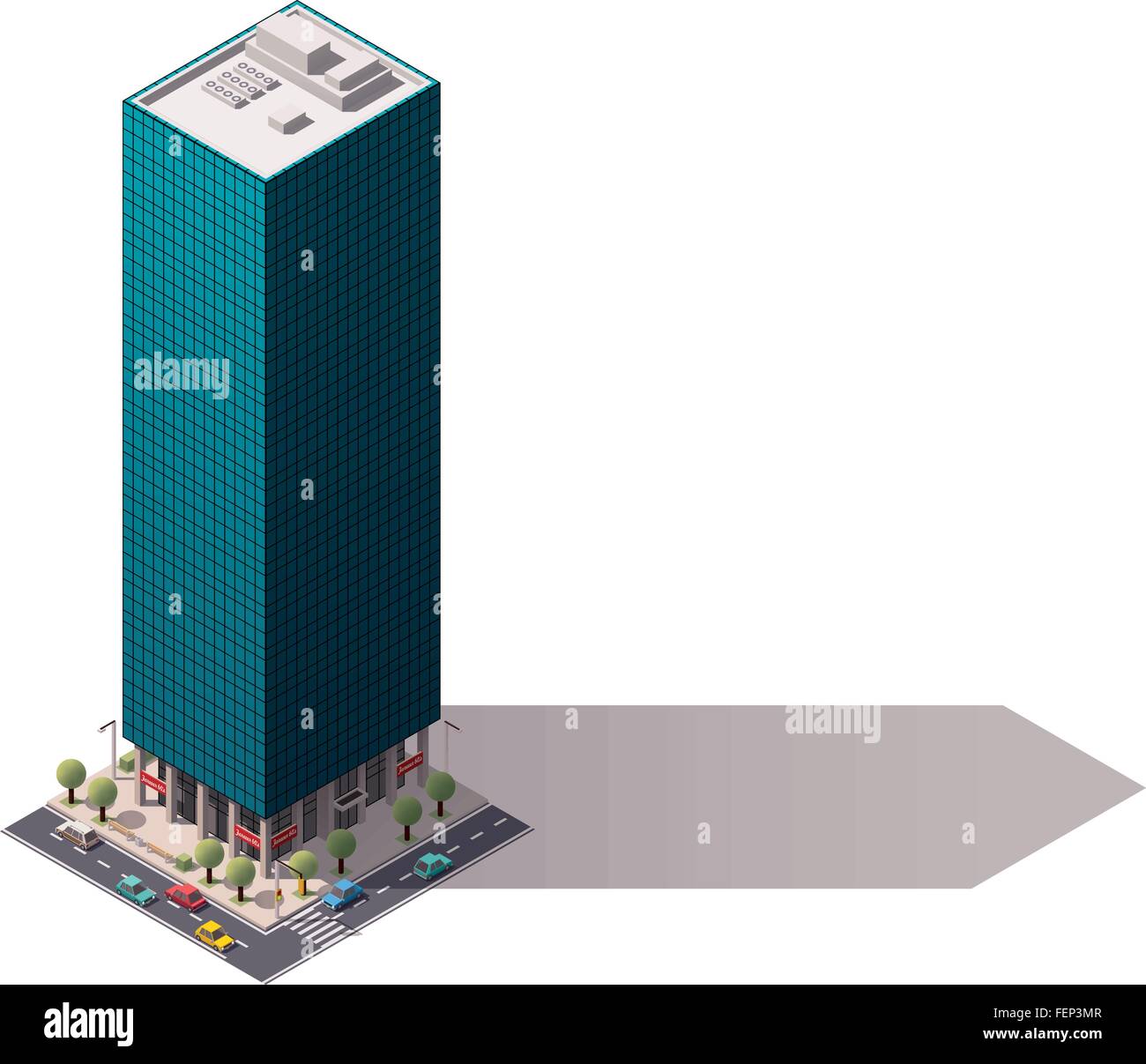 Vector isometric building Stock Vector Image & Art - Alamy