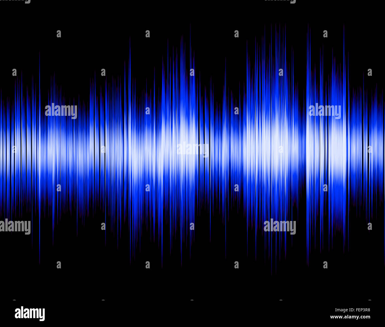Blue abstract digital sound wave Stock Photo - Alamy