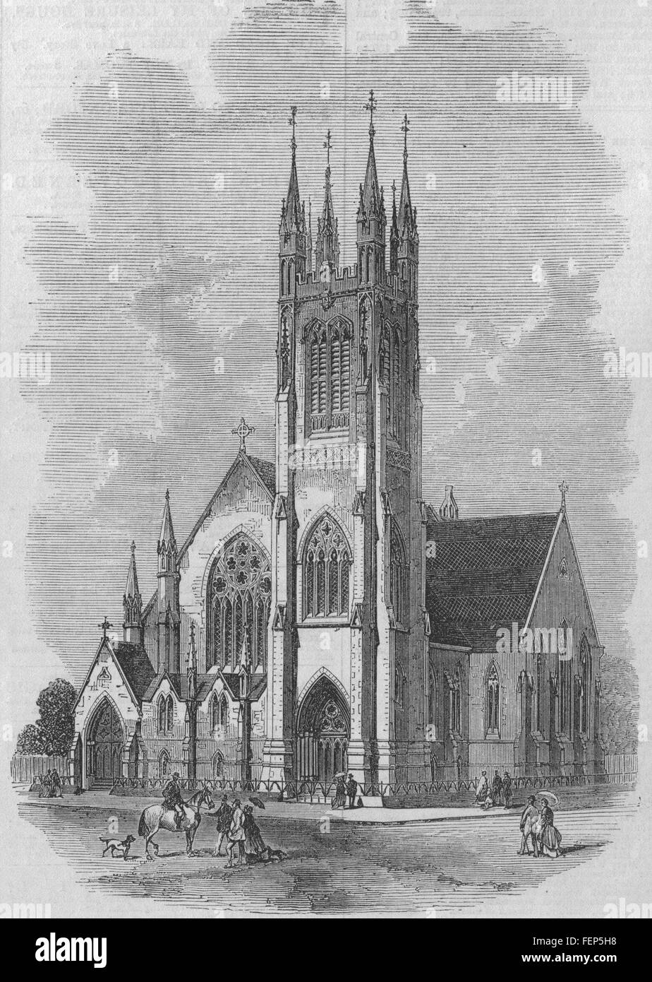 MONTREAL St Paul's Scottish Presbyterian Church. Canada 1868. Illustrated London News Stock Photo