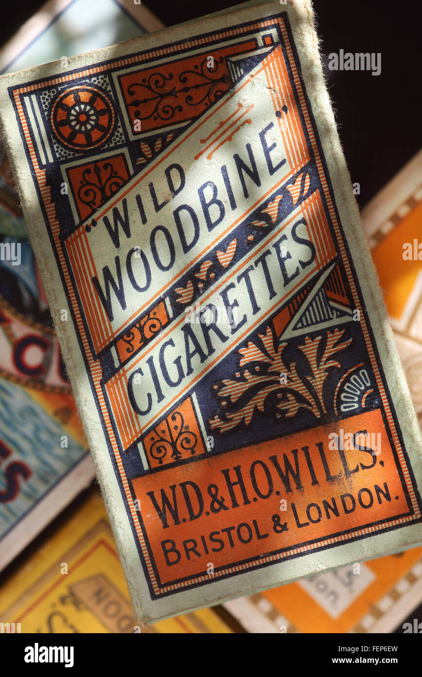 wild woodbine cigarettes year old packet of woodbine cigarettes Stock Photo