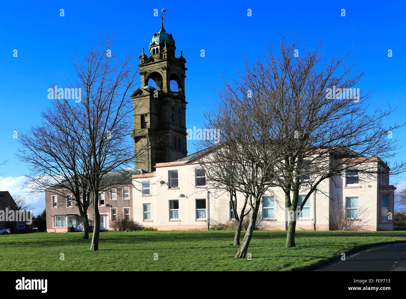 Highmoor Tower, Wigton town, Cumbria county, England, UK. Built in 1885 by Edwin and Henry Banks