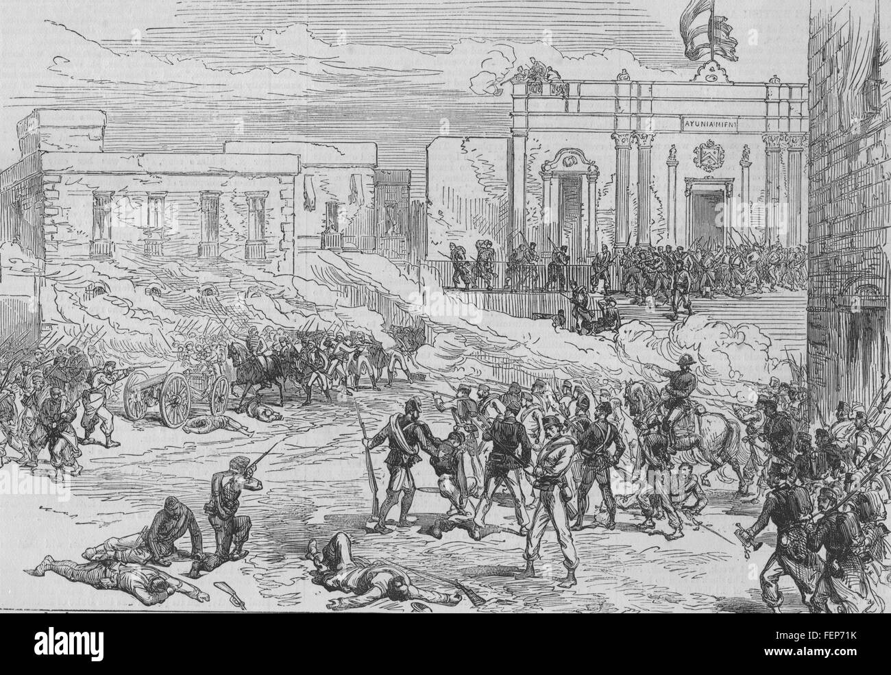 Spain First Spanish Republic The War In Spain The Taking Of Cuenca 1874 Illustrated London News Stock Photo Alamy