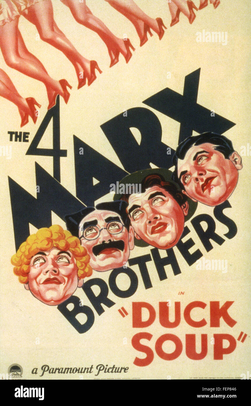 DUCK SOUP  1933 Paramount Pictures film with the Marx Brothers Stock Photo