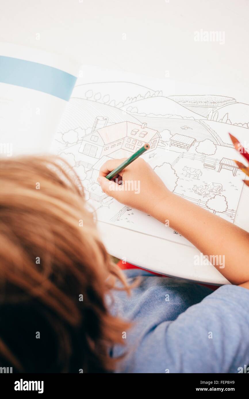 Colouring book and pencils hi-res stock photography and images - Alamy