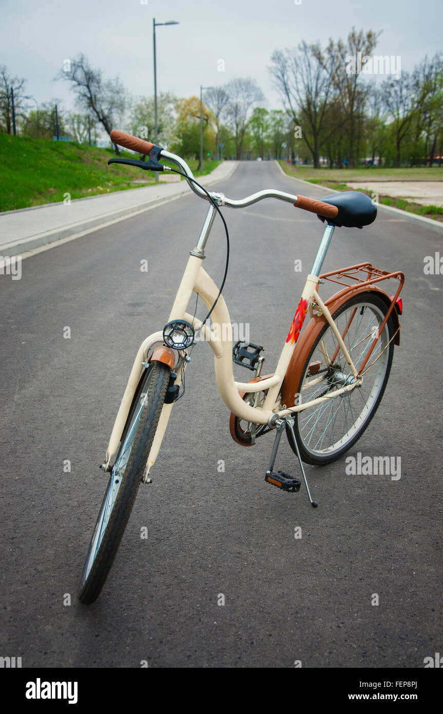 Women's bicycle Stock Photo