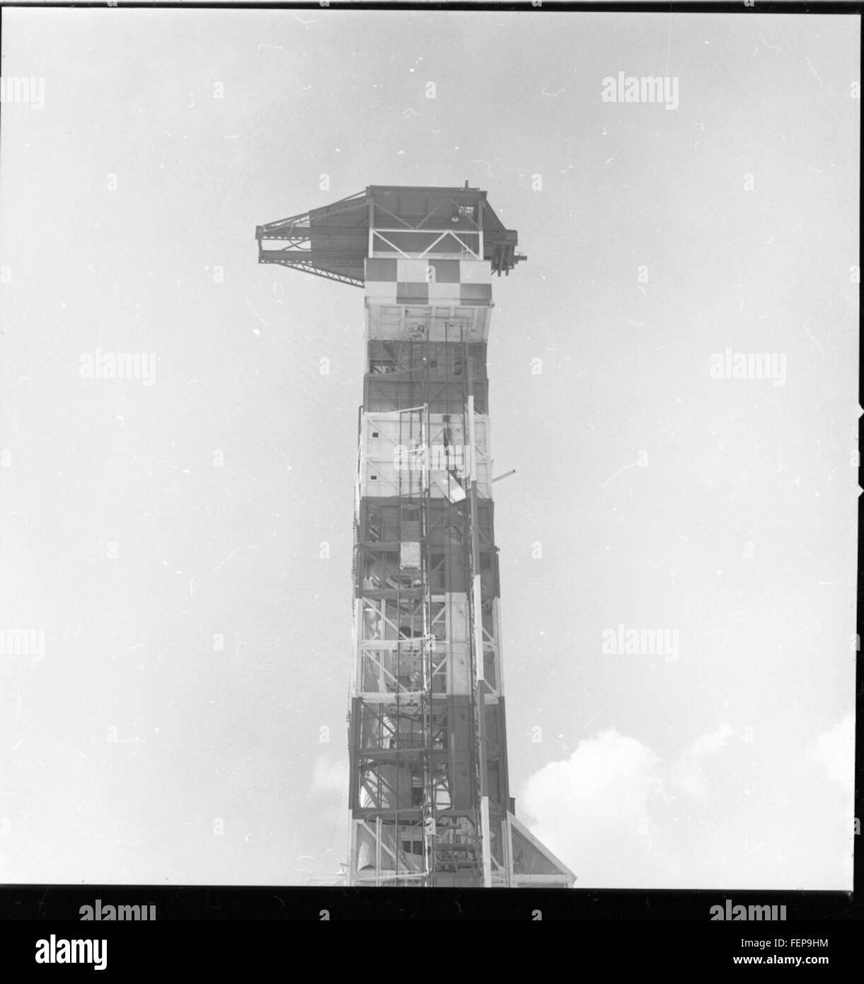 This image details the damage sustained by the AtlasABLE 9C during a launch attempt at Pad 12. The failure provides important insights into early spacecraft and rocket development. Stock Photo
