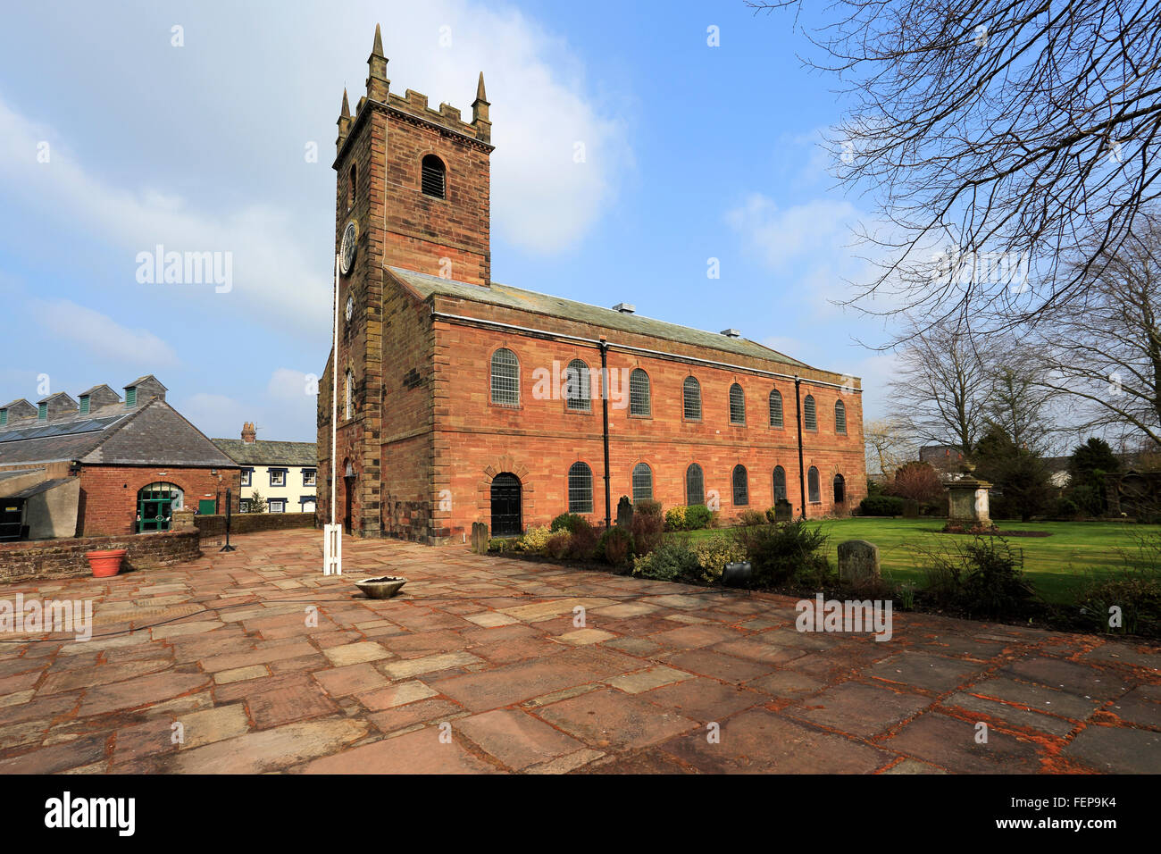 St Marys parish Church, Wigton town, Cumbria county, England, UK Stock