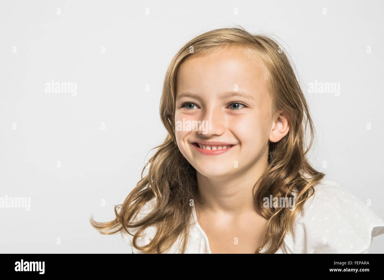 Girl blond short hair hi-res stock photography and images - Alamy