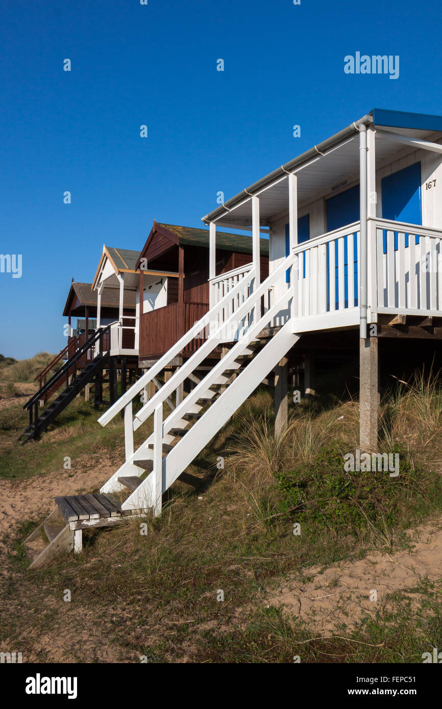 Beach huts at Hunstanton Norfolk Stock Photo Alamy