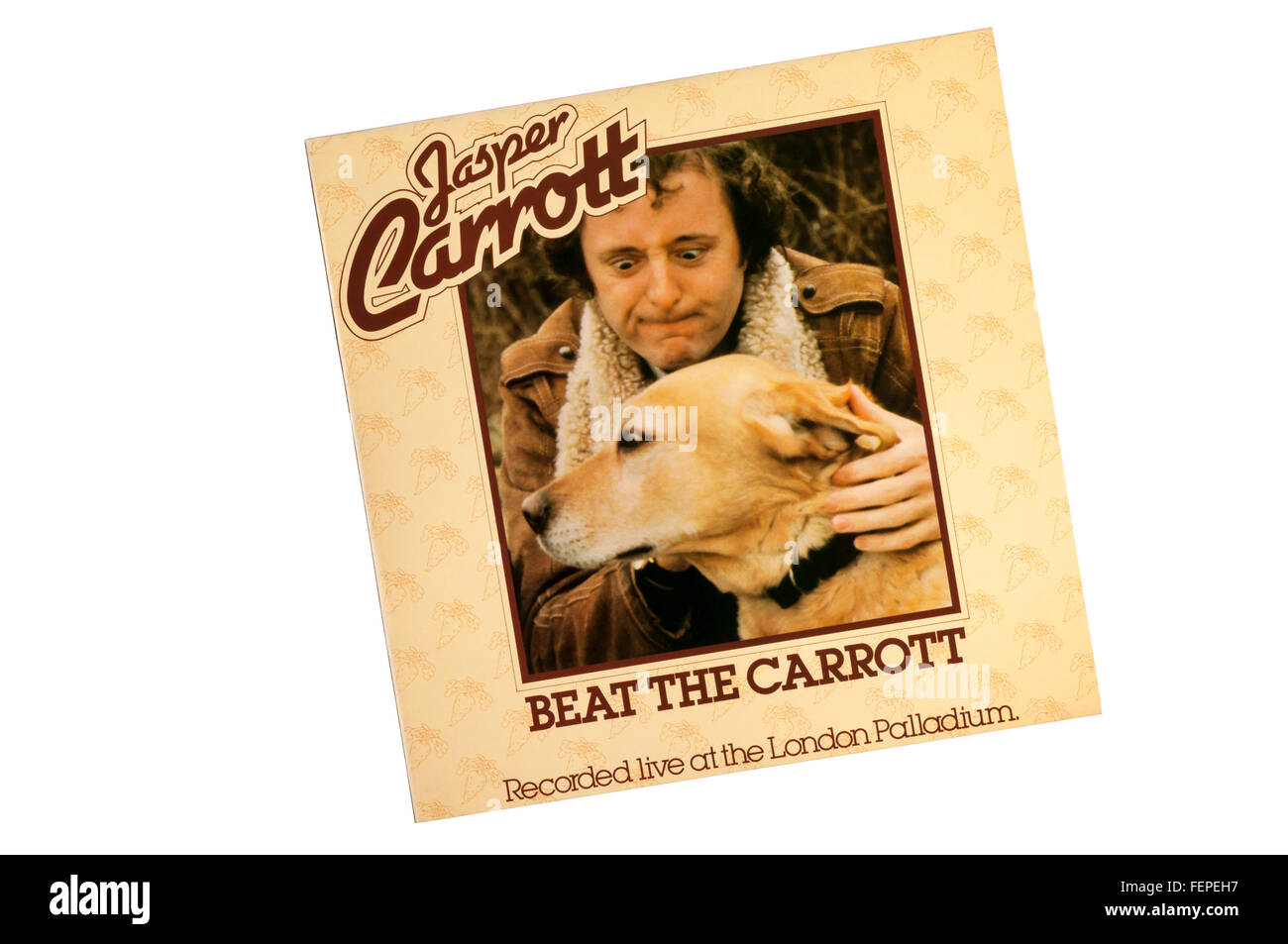 Beat the Carrott is a record of comedian Jasper Carrott performing live at the London Palladium.  It was released in 1981. Stock Photo
