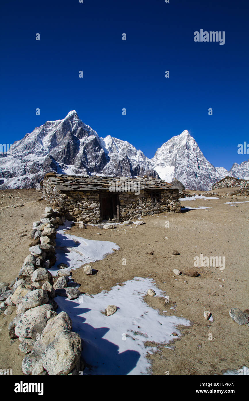 Everest base camp Stock Photo