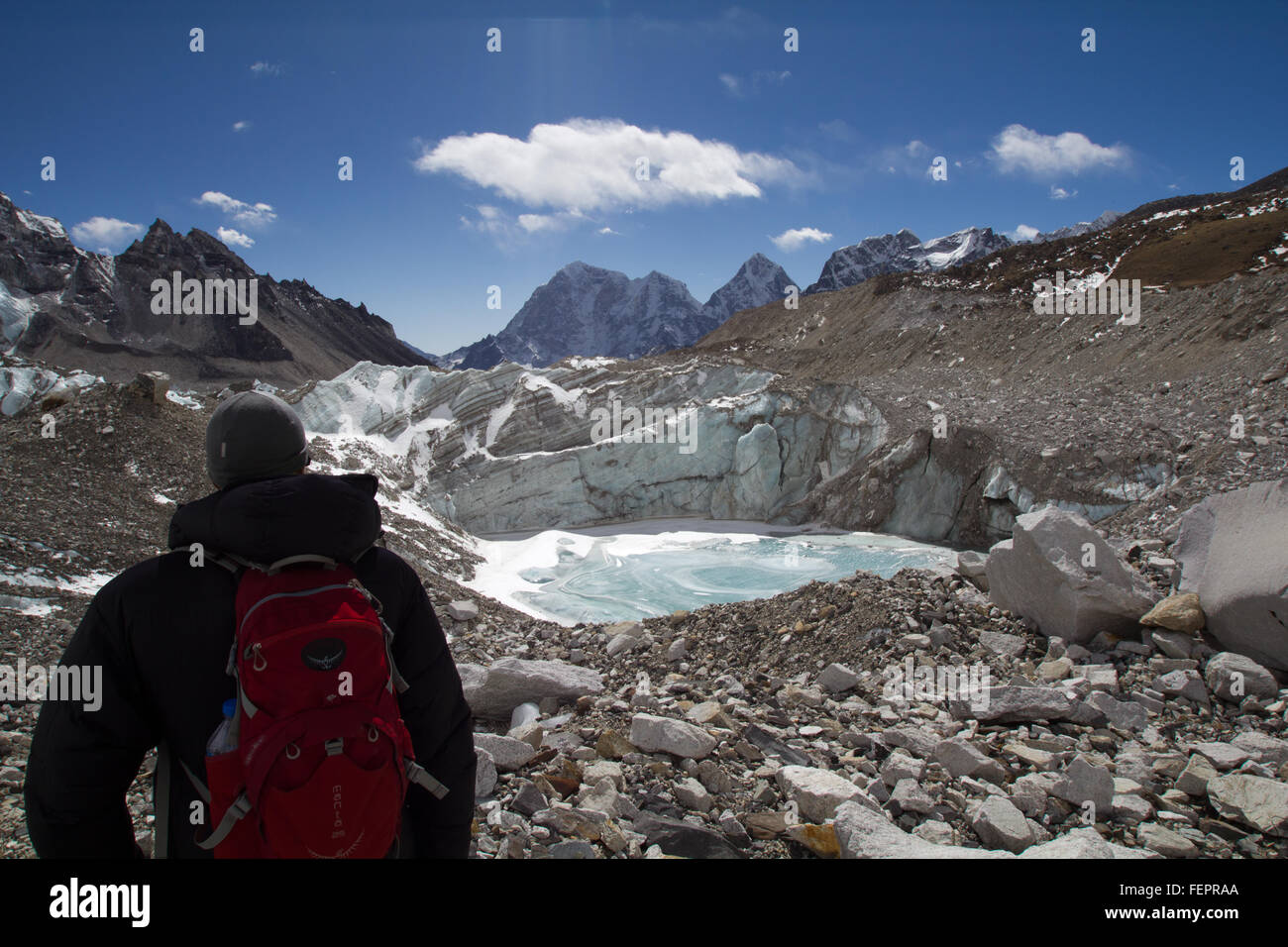 Everest base camp Stock Photo
