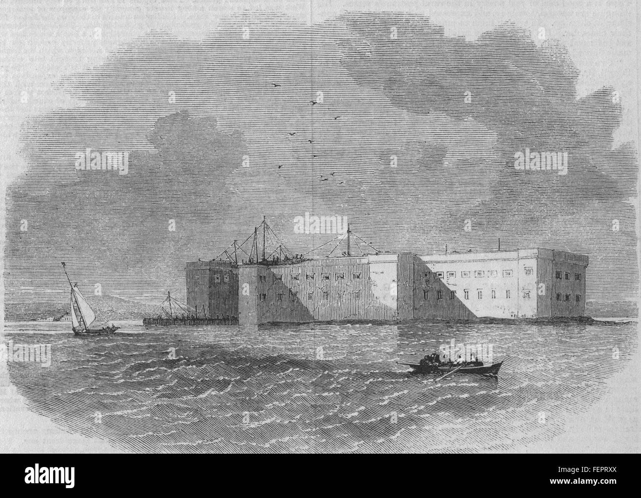 LAKE CHAMPLAIN Fort Montgomery, at Rowse's (Rouses) Point. New York