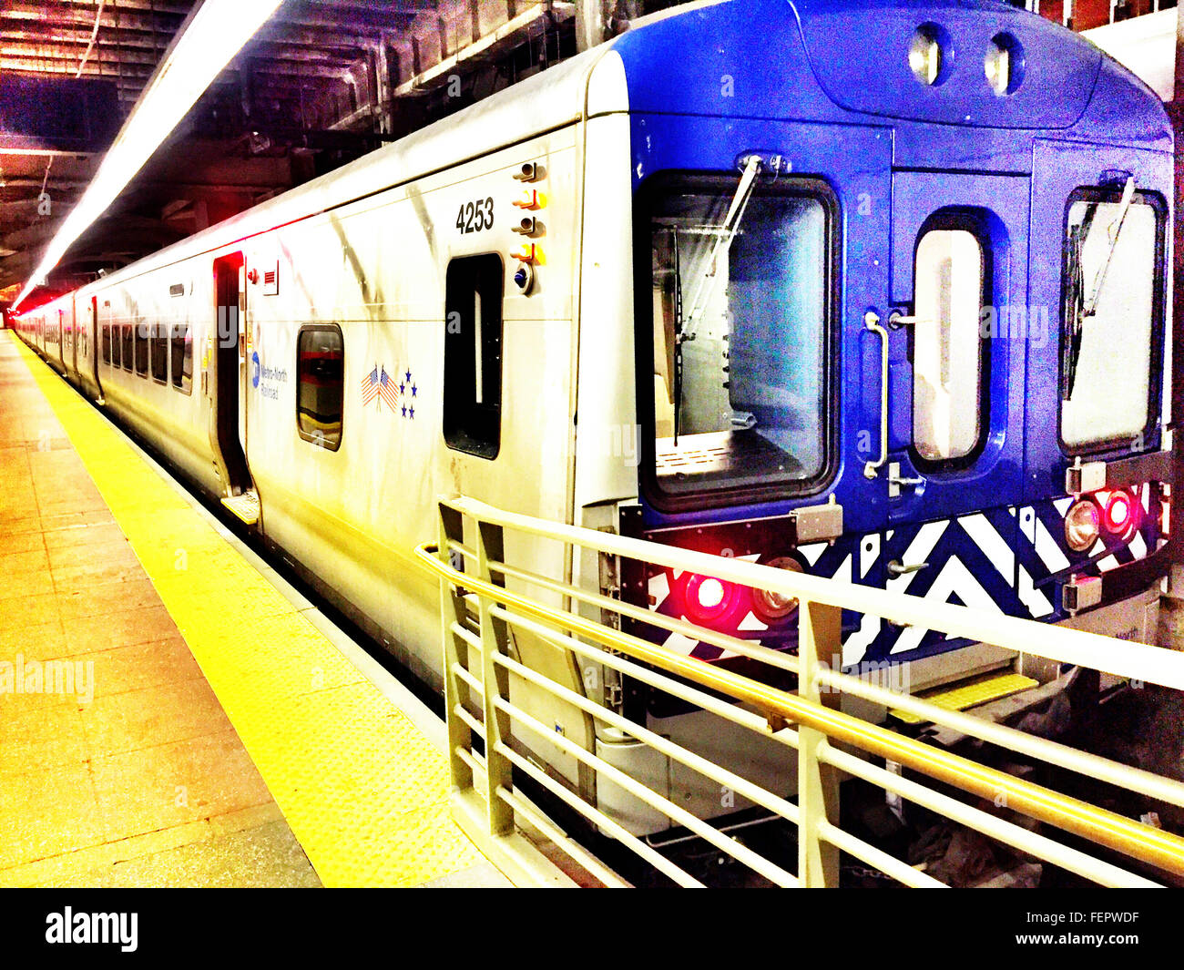 Commuter Train Parked at Station Platform, Grand Central Terminal, NYC Stock Photo Alamy