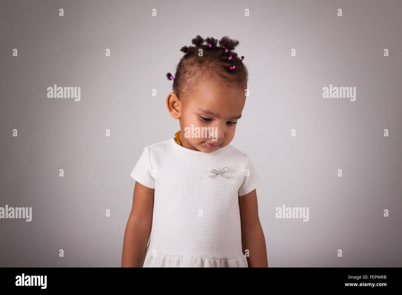 Portrait of little African American little girl Stock Photo - Alamy