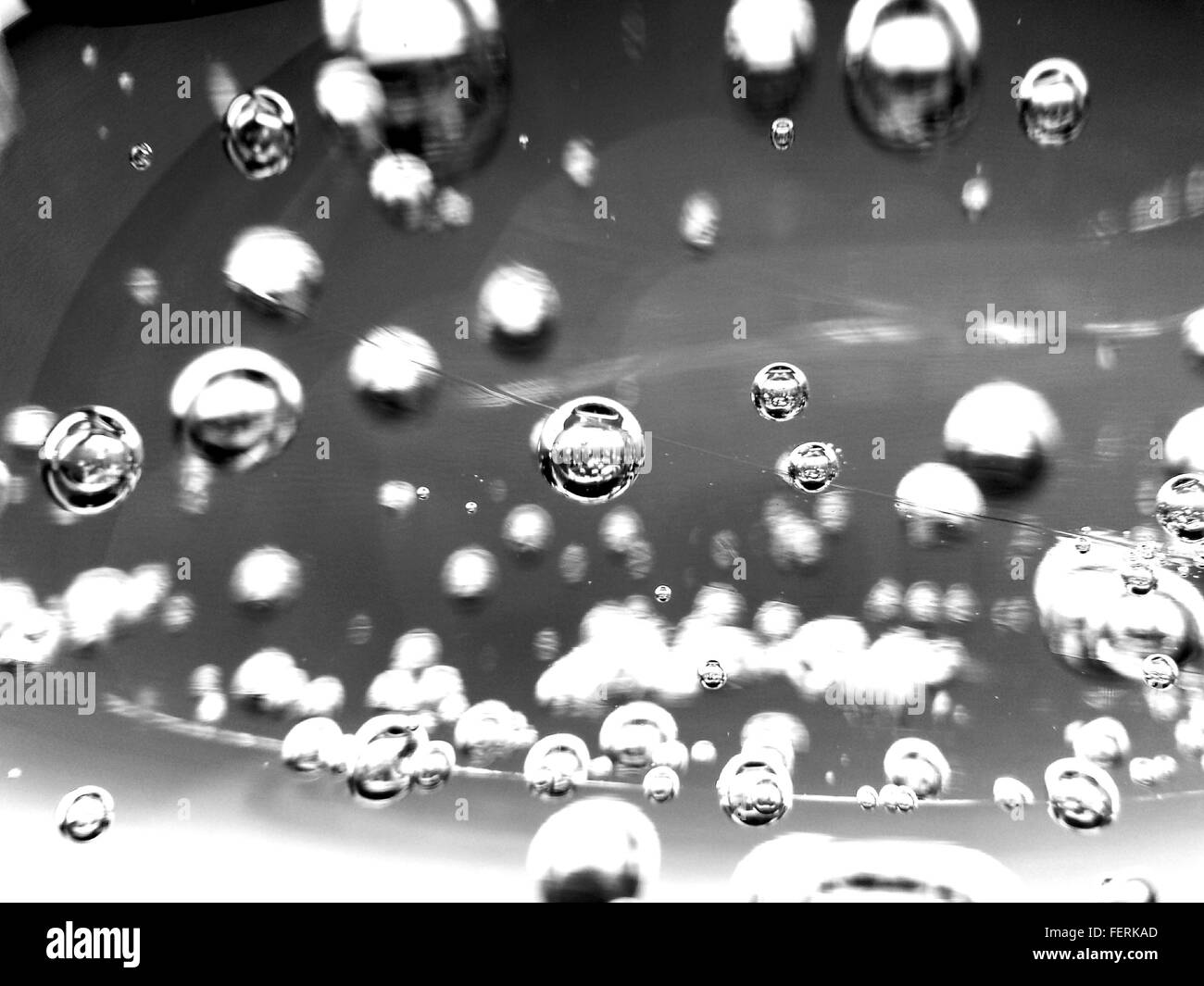 Detail Of Bubbles In Water Stock Photo Alamy