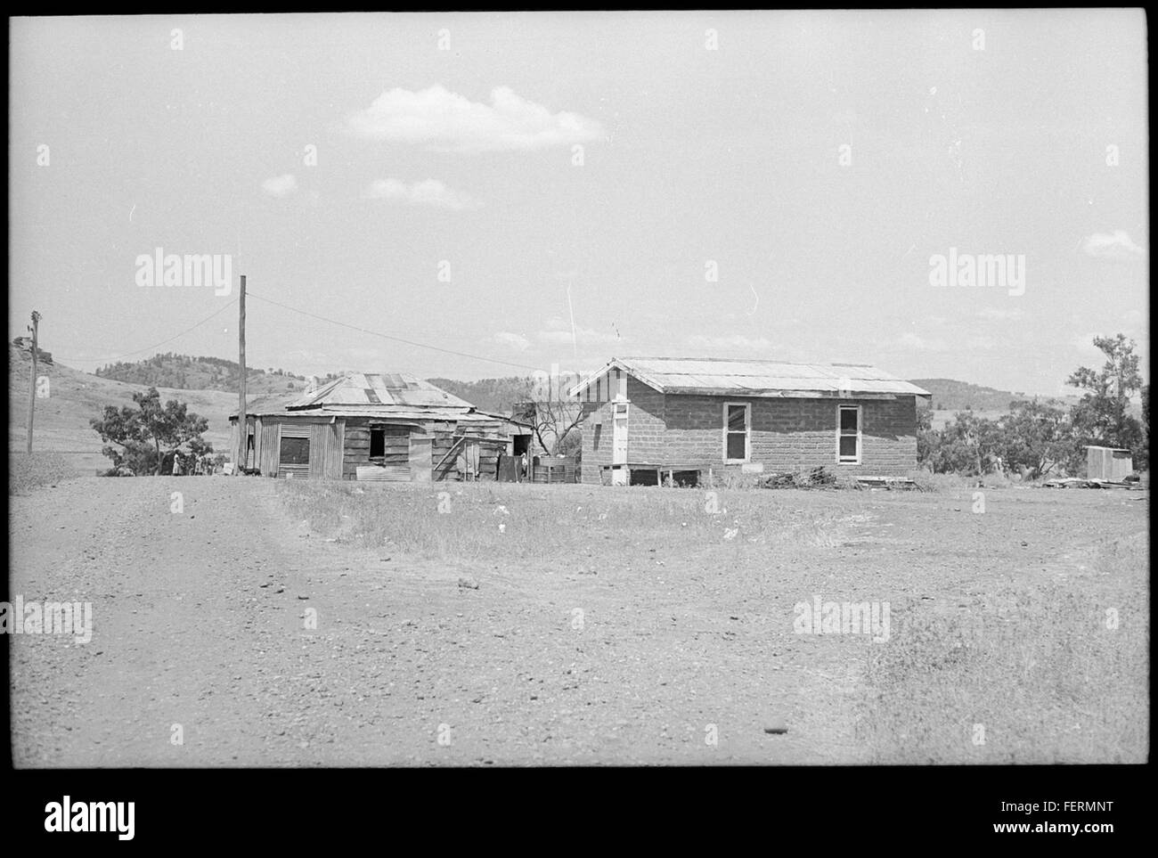 Rural housing Black and White Stock Photos & Images - Alamy