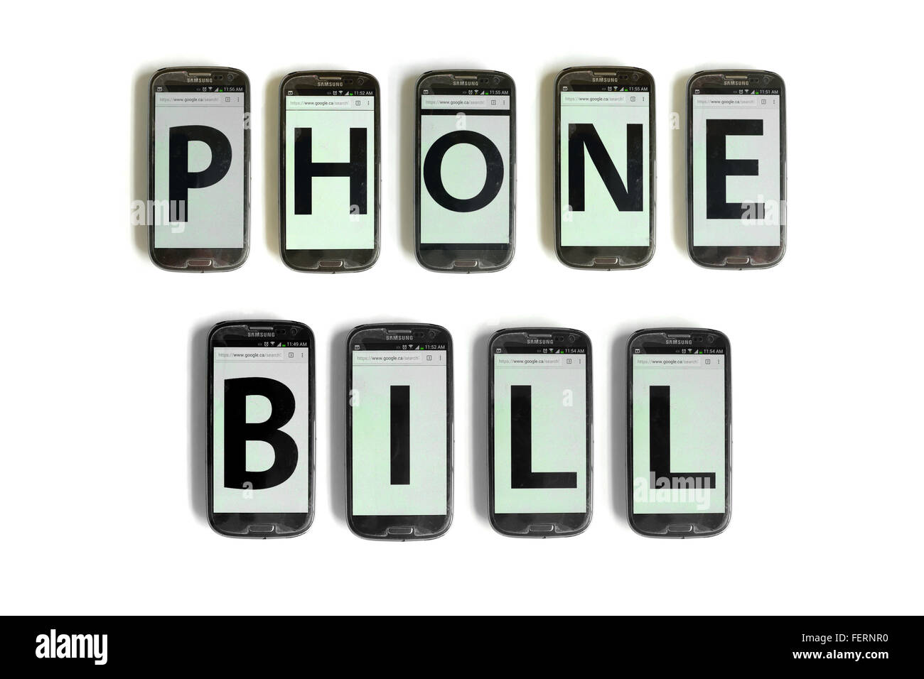 Phonebill Cut Out Stock Images & Pictures Alamy