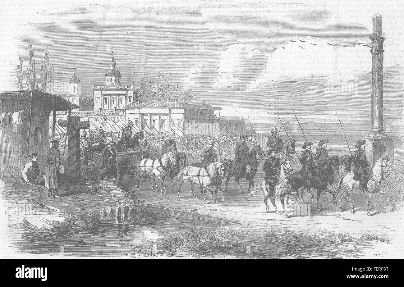 UKRAINE Perekop, in the Crimea 1855. Illustrated London News Stock Photo