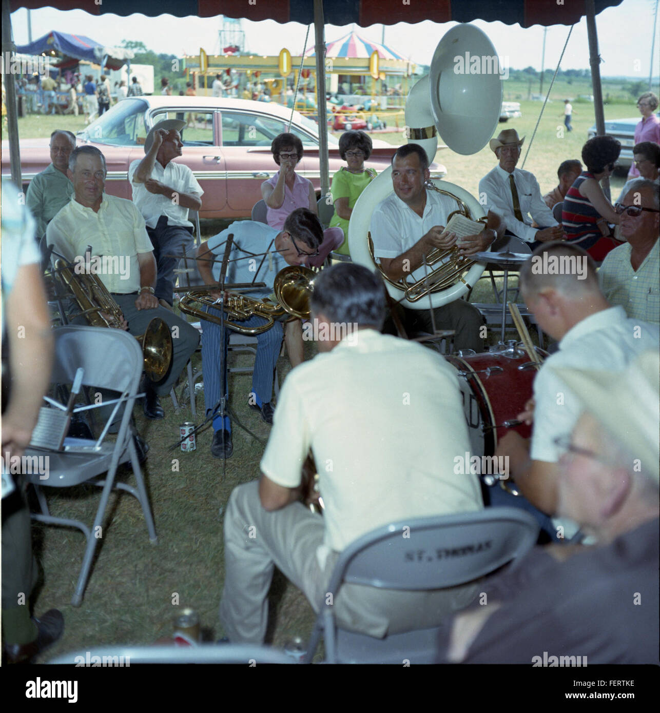 Peach Jamboree Stonewall, Texas, 1970 peaches, Stonewall Stock Photo